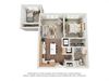 2 Bedroom 3D Floor Plan